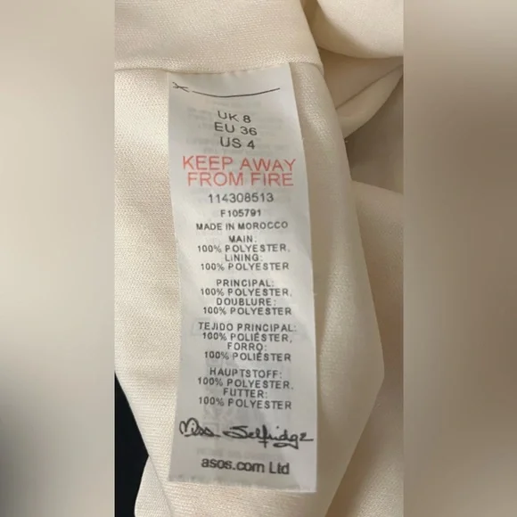 ASOS Miss Selfridge Floral Summer Spring Vacation Romper Size 4 ๐๐ค - Picture 10 of 10